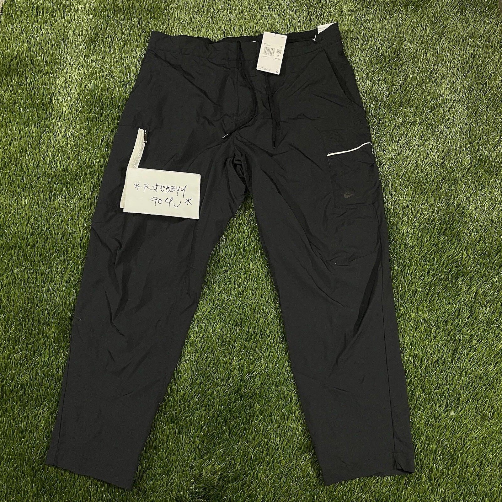 $85 Mens Size 36 Nike Woven Utility Unlined Pants Black DM6681-010