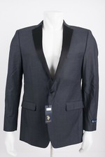U.S. Polo Assn Mens Gray Tuxedo style Blazer Suit Coat Size 40R Formal NWT
