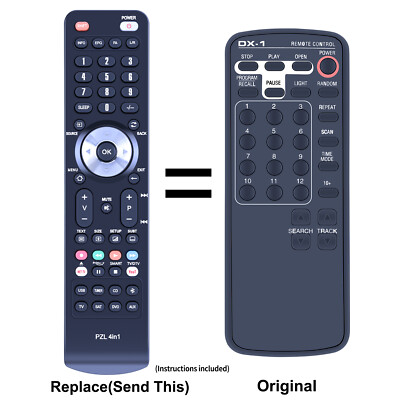 New Replacement Remote Control For California Audio Lab DX-1/DX-2