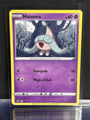 2025 McDonald s Happy Meal Pokémon Dragon Discovery Hatenna 005/015