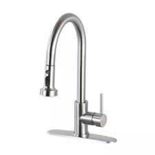   UKISHIRO MS00JN211109001 Pull Down Sprayer Kitchen Faucet in Brushed Nickle