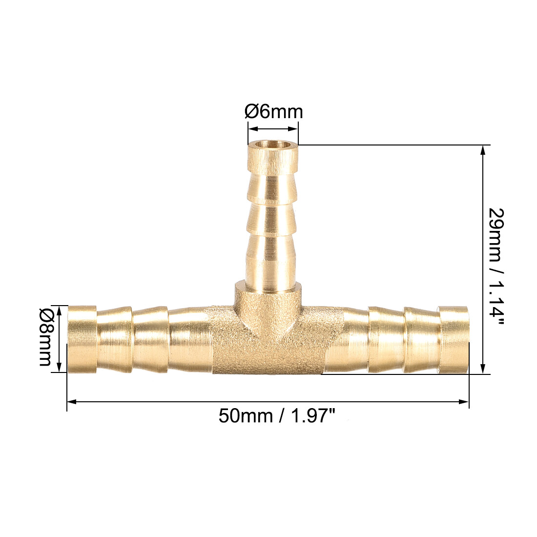 Connettore Tubo Flessibile a Forma di T Riduttore 18 MM 15