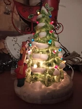 Lemax Dickensvale Village Lighted Christmas Tree Tiny Multi-Color Pin Bulbs