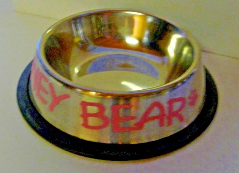 PERSONALIZADO 24 OZ (1 1/2 pinta) ACERO INOXIDABLE antideslizante ¡TAZÓN PARA PERROS!!   Foto 3 de 4