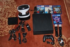 Sony PS4 Pro Jet Black 1tb mit VR 1 Brille + ...