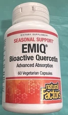 Natural Factors EMIQ Bioactive Quercetin 60 Caps EXP 07/27 Advanced Absorption