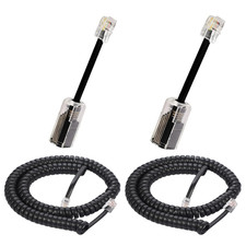 Telephone Handset Cord, 8Ft Uncoiled / 1.4Ft Coiled Landline Phone Handset
