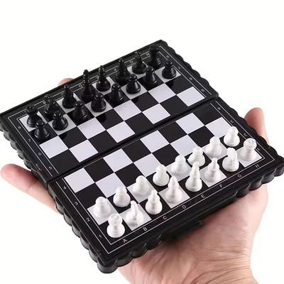 Mini-Schachbrett magnetisch faltbar Reise Schach (bitte Beschreibung lesen!!)