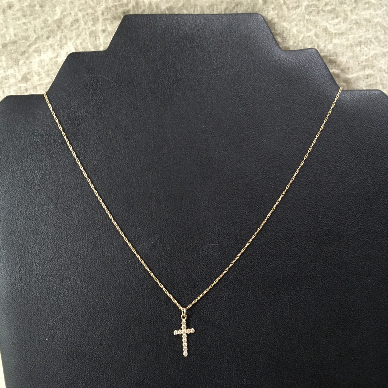 14K Solid Yellow Gold 1.2 - Solid Necklace With C… - image 2