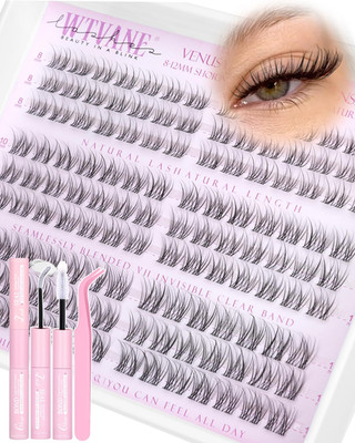 Natural Lash Clusters Kit Wispy Eyelash Clusters Short 8-10-12Mm Lash