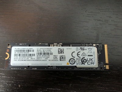Samsung 256GB PM9A1 Gen4x4 M.2 PCIe NVMe SSD PN MZVL2256HCHQ - HP (M10393-003)