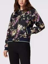 Scotch Soda Reversible Bomber Jacket Aster Black Floral Pink Monochrome Large