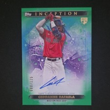 Topps 2024 Inception Ceddanne Rafaela Green Auto #BRES-CRA /125 Red Sox