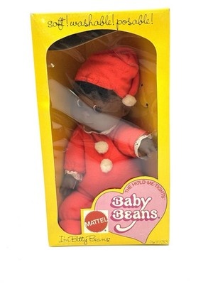 1973 Vintage Mattel Bitty Baby Bohnen Puppe seltene afroamerikanische Puppe NEU # HE