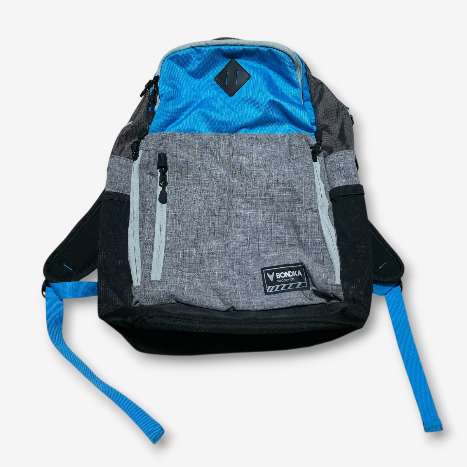 Bag Work School College Laptop Gym Hiking Grey Blue