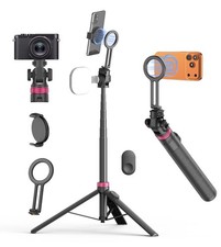 69" Magnetic Phone Tripod Stand Selfie Stick with Remote Phone Mount