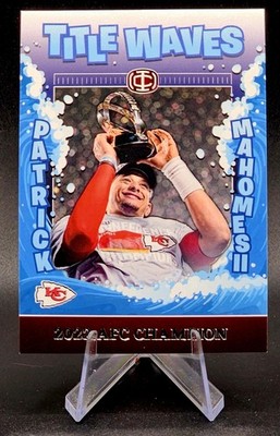 2025 Icon Collection Patrick Mahomes Title Waves 2022AFC Championship #TW-3...