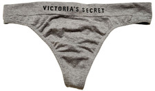 Vintage Victoria s Secret Signature Logo Thong Panties VS Microfiber Lingerie