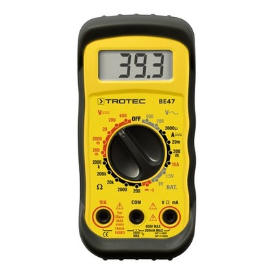 TROTEC Digital Multimeter BE47 | Spannungsprüfer | Spannungsmessung | AC DC