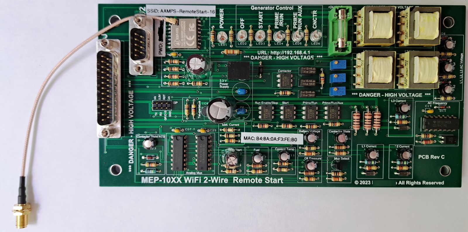 MEP-1030, MEP-1040 WiFi&nbsp; & 2-Wire Remote Start Controller K