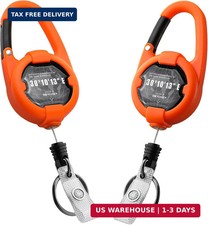 Retractable Keychain, Heavy Duty Carabiner Badge Holder, Tactical ID Badge Reel