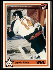 1990-91 7th Inning Sketch WHL #33 Kevin Riehl Medicine Hat Tigers