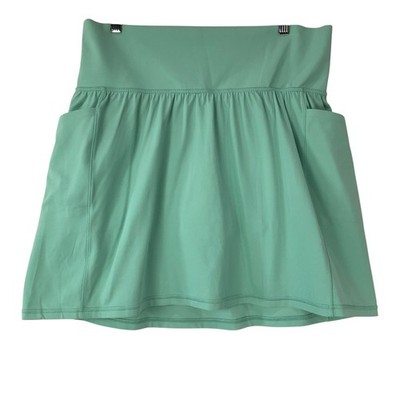 Athleta Salutation Stash Pocket 16.5 Skort Mint Green Plus Size 1X Activewear