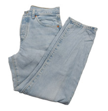 501 Button Fly Big E Light Wash Denim 27x26 Vintage