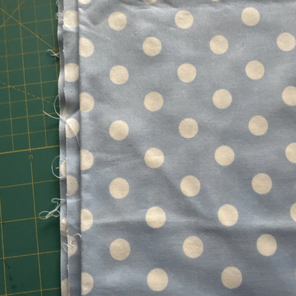 100% cotton quilting fabric Dottie By Moda Home 3 Yds. Pale Blue White Dot 45” W - Image 3 of 4