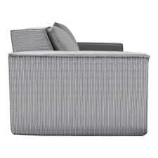 VEVOR Loveseat Sofa 160 cm 2-Seat Small Corduroy Couch No Assembly Required Gray