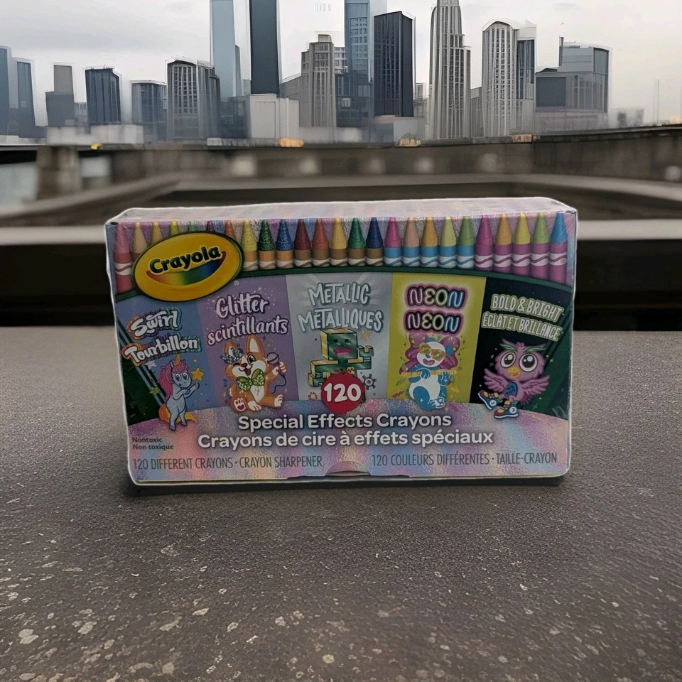 Crayola 120 Crayones Efectos Especiales Niños Artes y Manualidades Regalo Divertido Foto 2 de 4