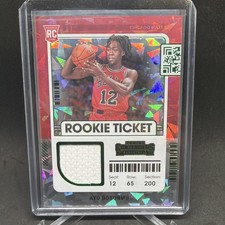 2021-22 Panini Contenders Rookie Ticket Swatches Green Ice Ayo Dosunmu RC 4a2