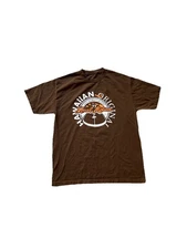 Local Motion Hawaiian Original Brown Short Sleeve Graphic T Shirt Size Large