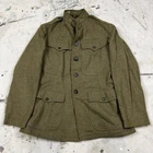 Vintage 1910s WW1 US Army Wool Tunic Uniform Jacket Mens Small Military Antique