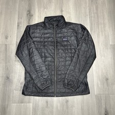 Patagonia Men  s Nano Puff Jacket XL Grey Packable Insulated Full Zip