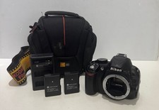 Nikon D3100 14.2MP Digital SLR Camera - Black w/ 2 Batts, Charger, Camera Bag