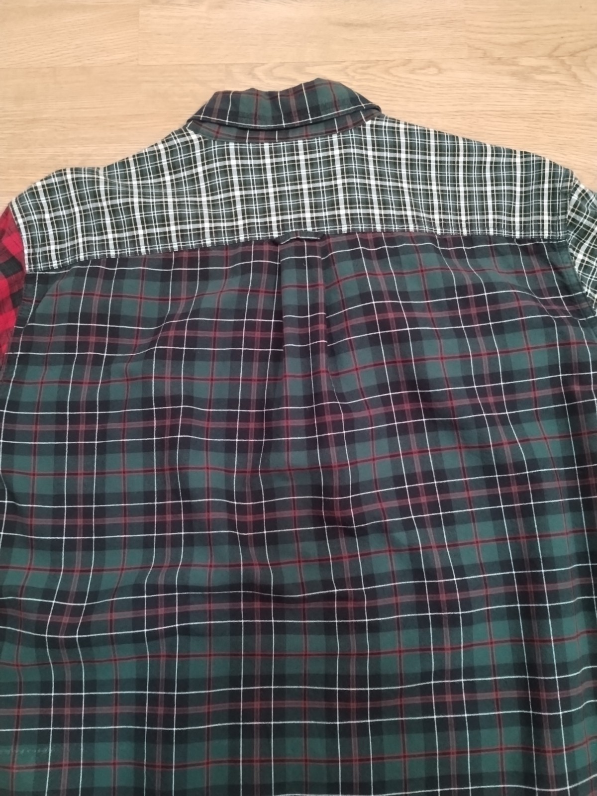 Chaps Flannel Patch Work Button Down Shirt Extra … - image 12