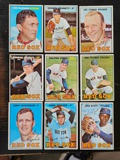 1967-1971 topps red sox player cards (45) cards several nice shape