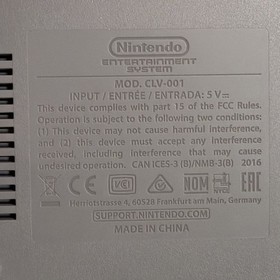 Nintendo Classic Mini Entertainment System NES Video Game Console CLV-001 Tested