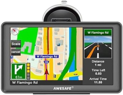 Car Truck GPS Navigation 7 Inch Touch Screen 2025 Maps Spoken Direction