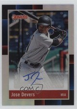 2022 Panini Donruss Optic Retro 1988 Signatures Holo Prizm Jose Devers Auto p8v