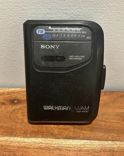Vintage Sony Walkman AM/FM WM FX101 Portable Radio Cassette Player - Read