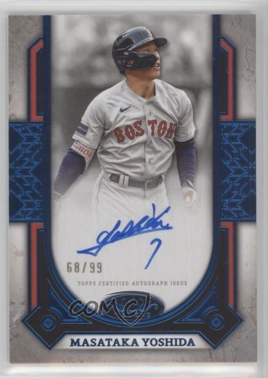 2024 Topps Tier One Prime Performers Blue Foil 68/99 Masataka Yoshida Auto 18k3