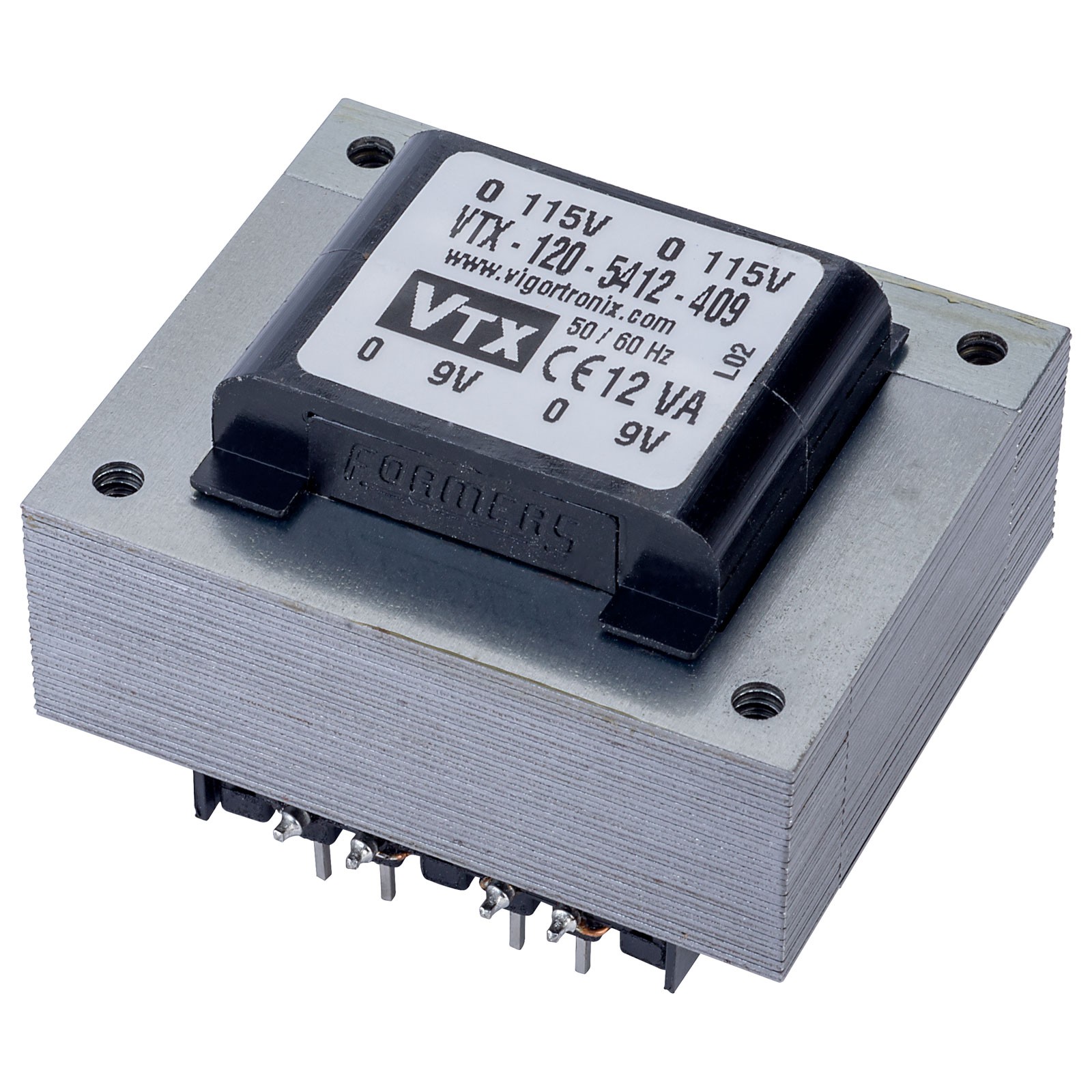 Vigortronix PCB Transformer 115V+115V 12VA 9V+9V
