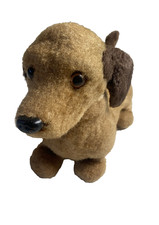 Vintage 1970s Made in Hong Kong Battery Operated Barking Tan Dachshund Dog TLC