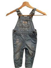 Oshkosh B gosh Denim Overalls Girls 18 Mos