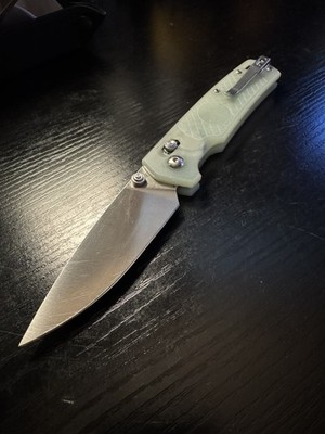 Amare FieldBro Folding Knife 3'' VG-10 Steel Jade G10 Handle - Drop Exclusive