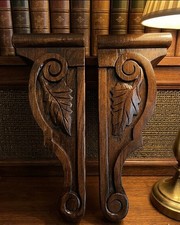 Handcrafted Wooden Corbel Elegant Carved Wall Bracket