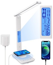 LED Desk Lamp, Desk Lamp with Wireless Charger, Suitable for Home, Office