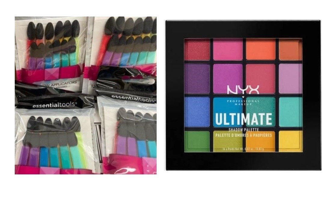 NYX  ULTIMATE COLOR PALETTE USPO4 BRIGHTS + 12 APPLICATORS